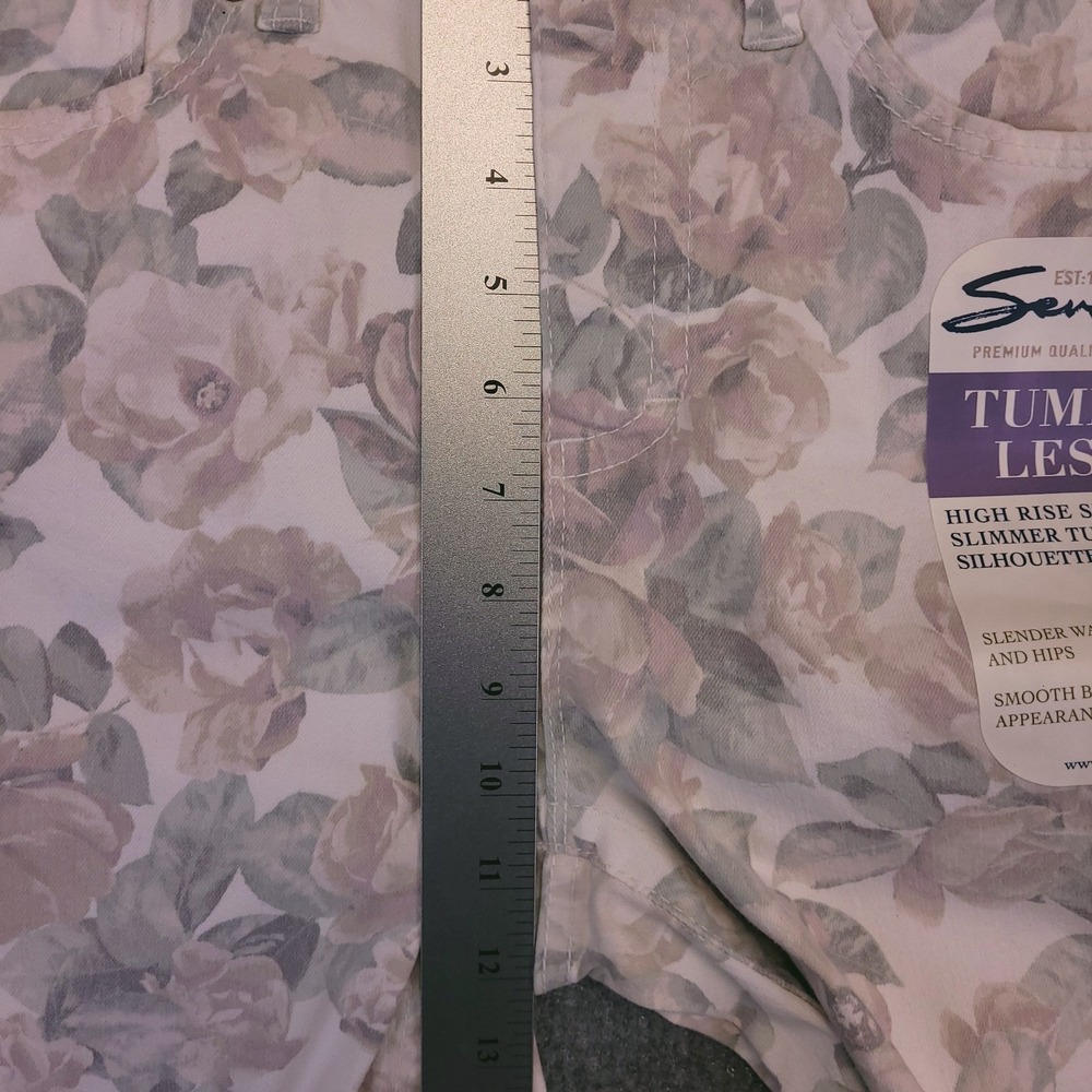 NWT Seven7 Jeans Women Sz 8 (30x30) Tummyless High Rise Skinny Floral‎ MSRP 69 - Picture 11 of 16